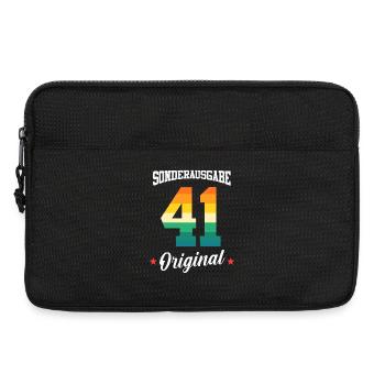 41 Geburtstag - Laptoptasche 13" - Schwarz - Vorne