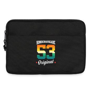 53 Geburtstag - Laptoptasche 13" - Schwarz - Vorne