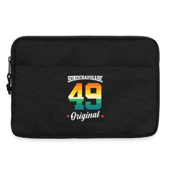 49 Geburtstag - Laptoptasche 13" - Schwarz - Vorne