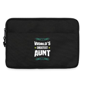 Weltbeste Tante Motiv - Laptoptasche 13" - Schwarz - Vorne