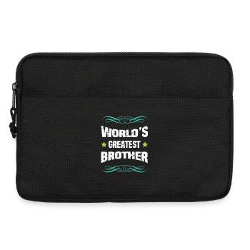 World's Best Brother Motif - Laptop bag 13" - black - Front