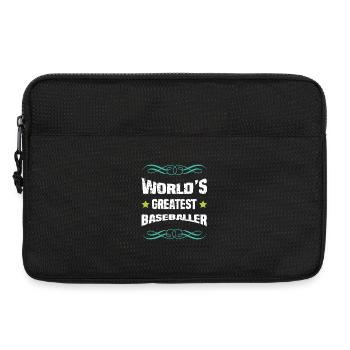 Weltbester Baseballer - Laptoptasche 13" - Schwarz - Vorne