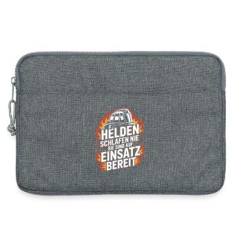 Fire department Firefighter Volunteer fire department - Laptop bag 13" - heather grey - Front