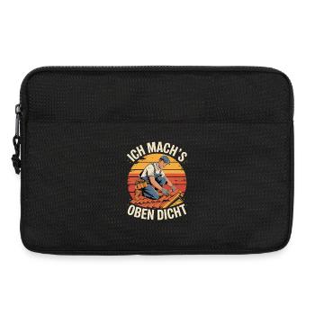 Ich Mach's Oben Dicht Dachdecker Humor - Laptoptasche 13" - Schwarz - Vorne