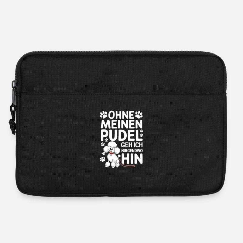 Ohne Meinen Pudel Geh Ich Nirgendwo Hin - Laptoptasche 13" - Schwarz