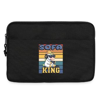 Canapé King Licorne - Sacoche pour ordinateur portable 13 pouces - noir - Devant