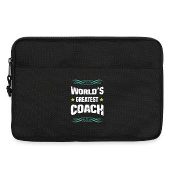 World's Greatest Coach - Laptoptasche 13" - Schwarz - Vorne
