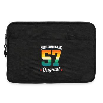 57 Geburtstag - Laptoptasche 13" - Schwarz - Vorne