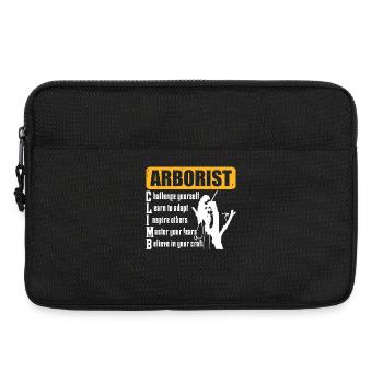 Baumpfleger Holzarbeiter Waldarbeiter Geschenk - Laptoptasche 13" - Schwarz - Vorne