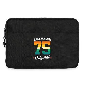 75 Birthday - Laptop bag 13" - black - Front