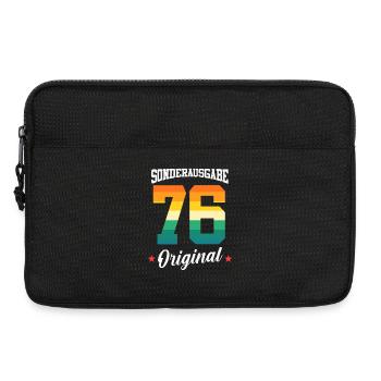 76 Birthday - Laptop bag 13" - black - Front