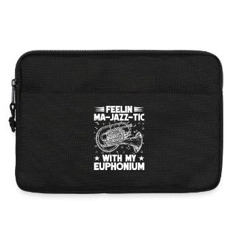 Baritone Player Feelin Ma-Jazz-Tic With Euphonium - Laptoptasche 13" - Schwarz - Vorne