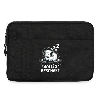Völlig geschafft geSchaft Schaf Design - Laptoptasche 13" - Schwarz - Vorne