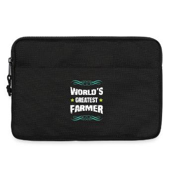 Weltbester Farmer – Shirt - Laptoptasche 13" - Schwarz - Vorne
