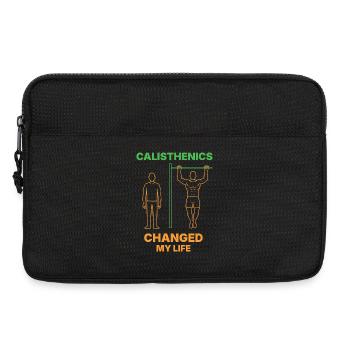 Calisthenics hat mein Leben verändert Fitness Gym Workout - Laptoptasche 13" - Schwarz - Vorne