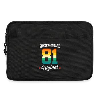 81 Geburtstag - Laptoptasche 13" - Schwarz - Vorne