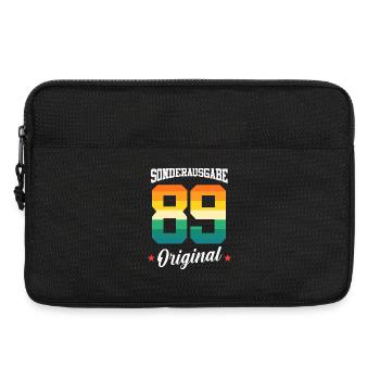 89 Geburtstag - Laptoptasche 13" - Schwarz - Vorne