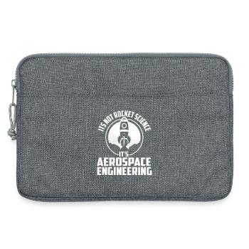 Keine Raketenwissenschaft, sondern Luft- und Raumfahrttechnik - Laptoptasche 13" - Grau meliert - Vorne