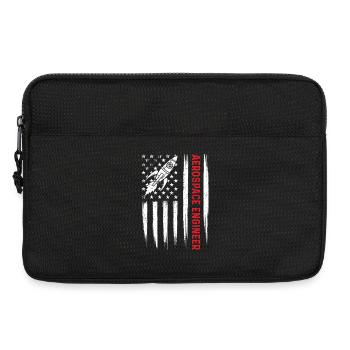 Aerospace Engineer Simple Bold STEM Pride Quote - Laptop bag 13" - black - Front