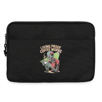 Living Proof Coffee Works Skeleton Design - Laptop bag 13" - black - Front