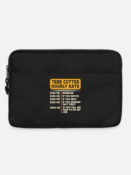 Baumpfleger Holzarbeiter Waldarbeiter Geschenk - Laptoptasche 13" - Schwarz