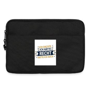 Ich dachte, ich hätte Recht – Hatte ich auch! - Laptoptasche 13" - Schwarz - Vorne