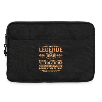 60ème Anniversaire - Légende depuis 1966 Millésime - Sacoche pour ordinateur portable 13 pouces - noir - Devant