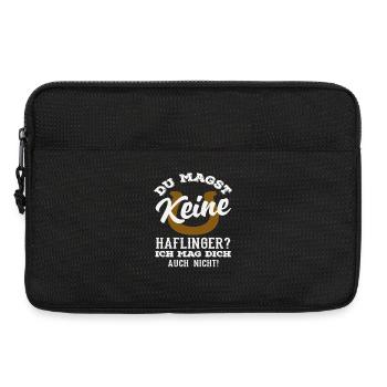 Haflinger poney équitation cheval amour race de cheval - Sacoche pour ordinateur portable 13 pouces - noir - Devant