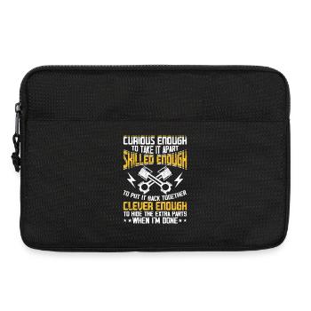 Car Mechanic Mechatronics Technician Screwdriver Gift - Laptop bag 13" - black - Front