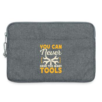 KFZ Mechaniker Mechatroniker Geschenk - Laptoptasche 13" - Grau meliert - Vorne