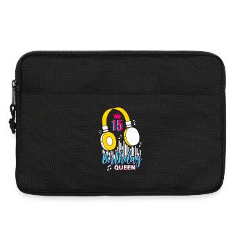 Anniversaire Reine 15ème anniversaire - Sacoche pour ordinateur portable 13 pouces - noir - Devant