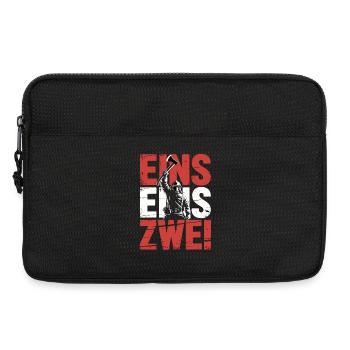 Fire Brigade Saying – 112 Emergency Call Hero in Action - Laptop bag 13" - black - Front