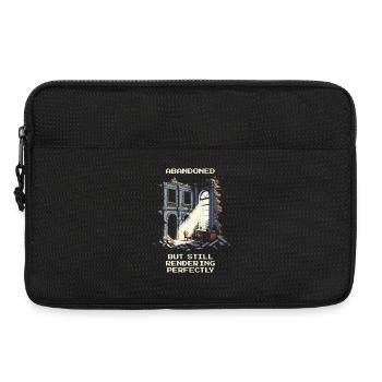 Verlassen, aber perfekt gerendert | Urban Vibes - Laptoptasche 13" - Schwarz - Vorne