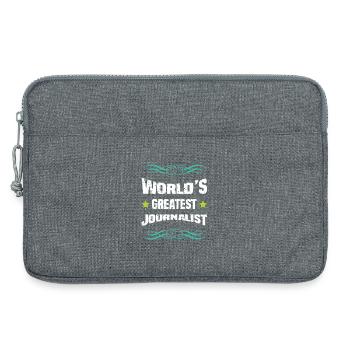 Meilleur journaliste du monde - Sacoche pour ordinateur portable 13 pouces - gris chiné - Devant