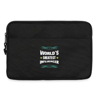 World's Best Influencer - Laptop bag 13" - black - Front