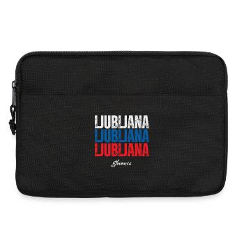 Ljubljana, Slowenien, slowenischer Stolz - Laptoptasche 13" - Schwarz - Vorne