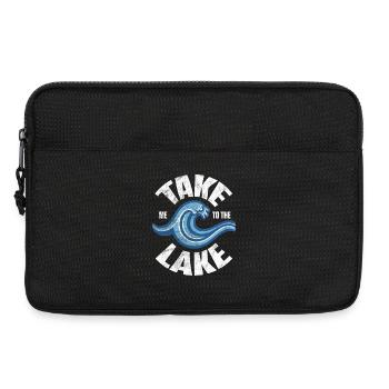 Take me to the Lake Retro Wave - Laptop bag 13" - black - Front