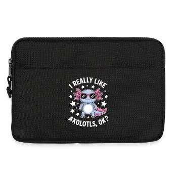 Axolotl Saying Axolotls Funny Axolotl Gift - Laptop bag 13" - black - Front