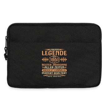 75. Geburtstag - Legende seit 1951 Jahrgang - Laptoptasche 13" - Schwarz - Vorne