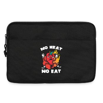 Chili Herz Kein Fleisch - Laptoptasche 13" - Schwarz - Vorne