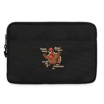 Lass mich den Herbsthumor des Auflaufs sehen - Laptoptasche 13" - Schwarz - Vorne