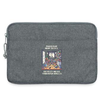 Mommy Skill: Locating Chaos Through Walls | Household - Laptop bag 13" - heather grey - Front