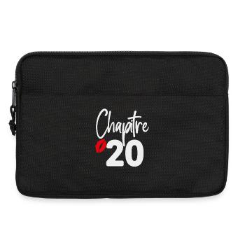 Kapitel 20 Geburtstagsgeschenk Frau 20 Jahre - Laptoptasche 13" - Schwarz - Vorne