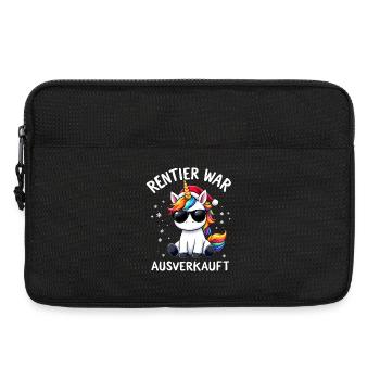 Renne de Noël était épuisé Licorne - Sacoche pour ordinateur portable 13 pouces - noir - Devant