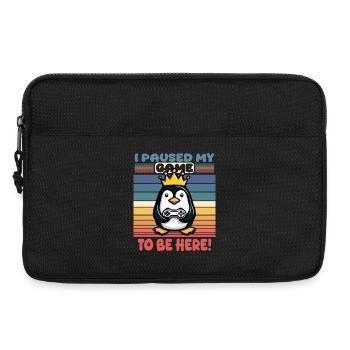 I paused my game to be here - Laptop bag 13" - black - Front