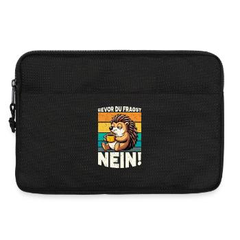 Bevor Du Fragst Nein Igel Schlechte Laune - Laptoptasche 13" - Schwarz - Vorne