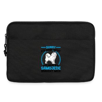 Samojede braucht mich Schlittenhund - Laptoptasche 13" - Schwarz - Vorne