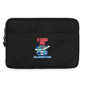 Retro Gaming Je peux aller toute la nuit Pixel - Sacoche pour ordinateur portable 13 pouces - noir - Devant