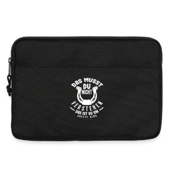 Shetty Ding Pferdemädchen Reiten Ponyfans Reiter - Laptoptasche 13" - Schwarz - Vorne