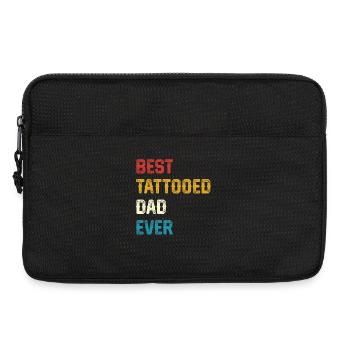 Best Tattooed Dad Ever - Laptop bag 13" - black - Front